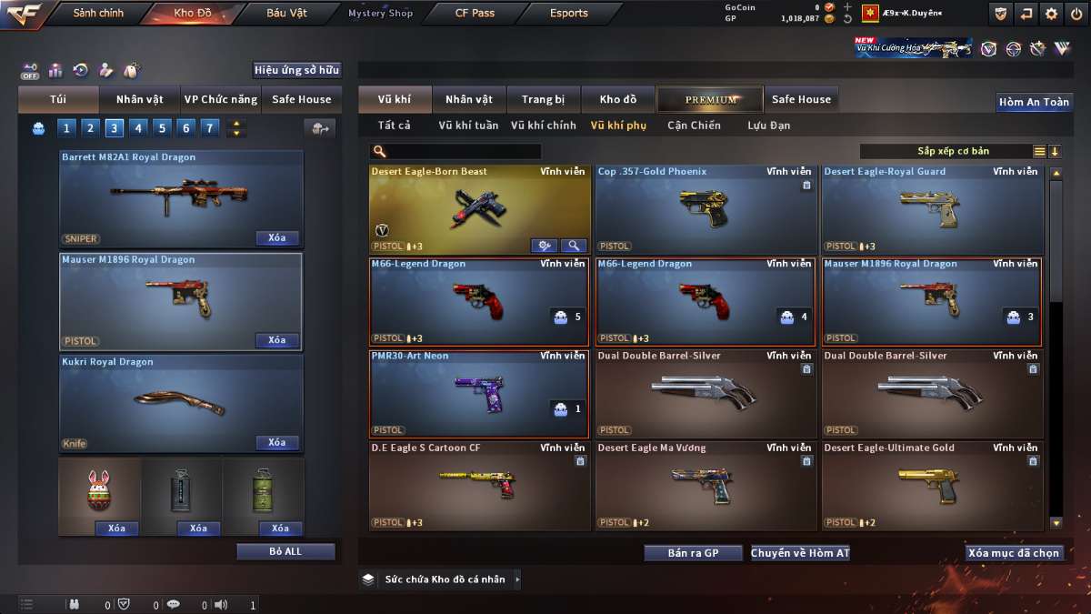 shop acc cf uy tin gia re